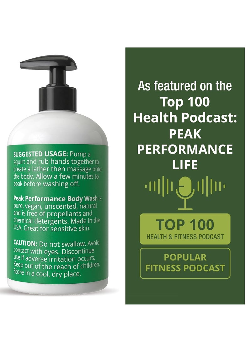 Peak Performance Ultra Pure Body Wash With Organic Ingredients Including Aloe Vera, Olive Oil 12 fl oz - Image 3