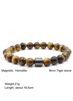 RATSAW 3 Pack Tiger Eye Stone Bracelets 8MM Natural Stones Beads Bracelets for Men Women Girls Jewelry  - Image 3