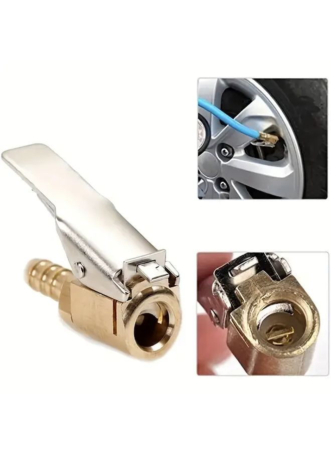 1pc Durable Copper Tire Inflator Valve Quick Clip Chuck Tail Plug for Car Vehicle Maintenance - Image 5