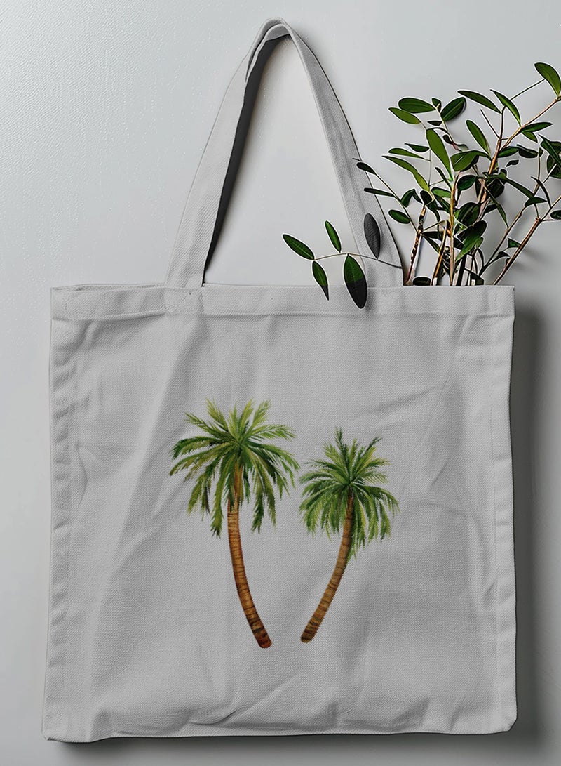 لوحة حقيبة يد بأحزمة كتف من البوليستر بتصميم شجر النخيل - Image 1