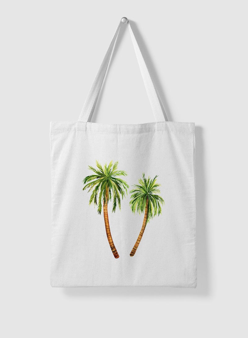 لوحة حقيبة يد بأحزمة كتف من البوليستر بتصميم شجر النخيل - Image 4