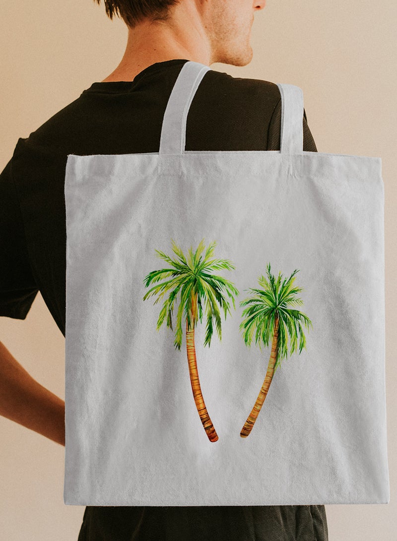 لوحة حقيبة يد بأحزمة كتف من البوليستر بتصميم شجر النخيل - Image 2