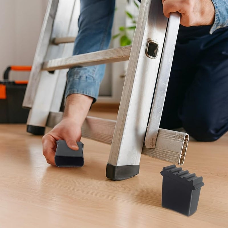 Rubber Anti Slip Ladder Feet Protectors 4 Pcs 50 X 25 Mm Replacement Set - Image 4