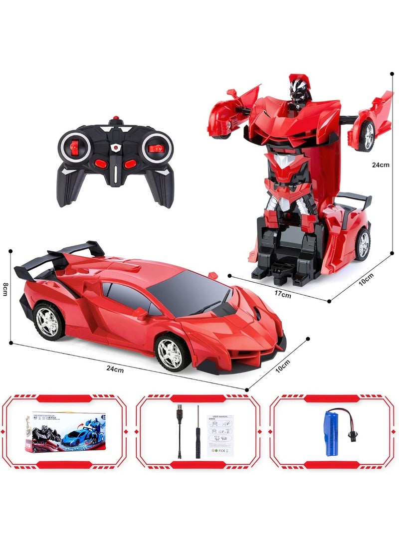 ST ZONE 2-in-1 RC Robot Car Transformer Toy for Kids – Remote Control Racing Car 1:18 Scale – Transforming Toy for Boys & Girls 6+ - Image 4