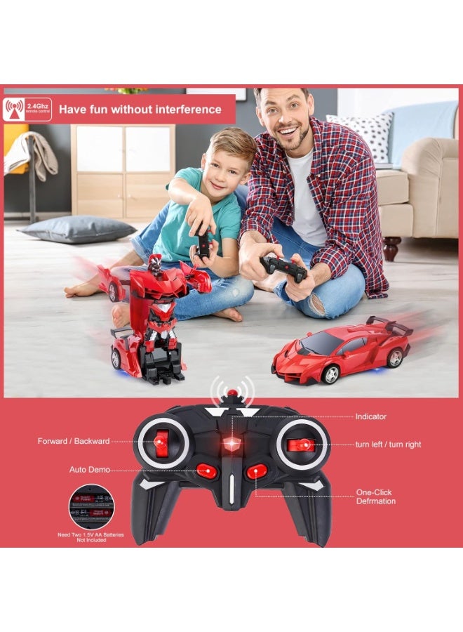 ST ZONE 2-in-1 RC Robot Car Transformer Toy for Kids – Remote Control Racing Car 1:18 Scale – Transforming Toy for Boys & Girls 6+ - Image 3