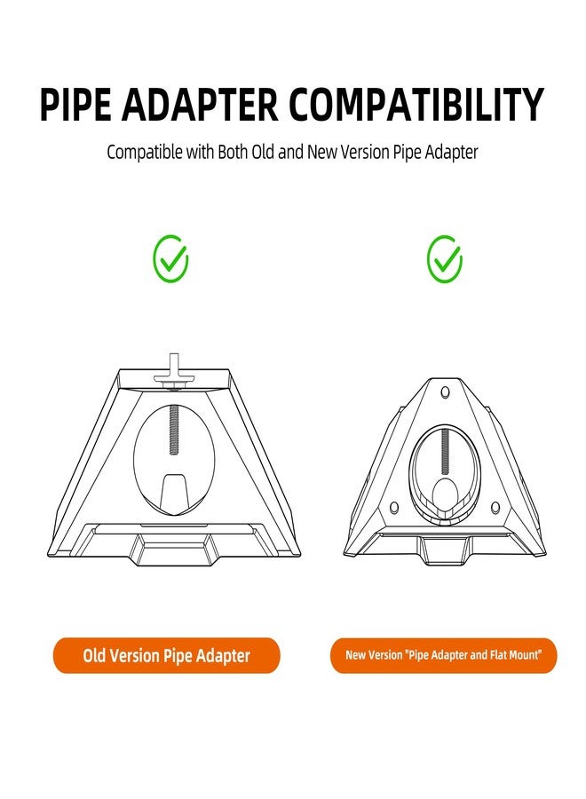 EAZUSE Starlink Mini Tripod Mount New Version Compatible with 2025 Starlink Mini Tripod Adapter Aluminum - Image 2