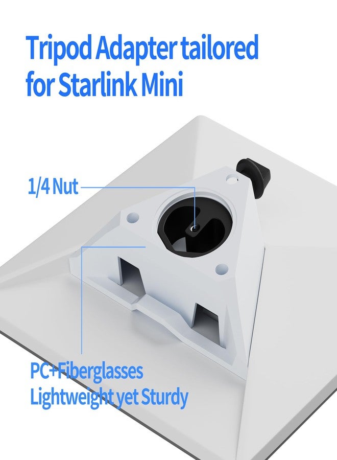 EAZUSE Starlink Mini Tripod Mount New Version Compatible with 2025 Starlink Mini Tripod Adapter Aluminum - Image 3