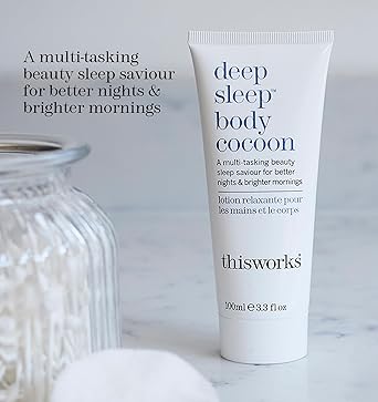 This Works Deep Sleep Body Cocoon 100 ml Body Lotion with Soothing Shea Butter to Support Dry Skin Nourishing Body Moisturiser Infused with Lavender and Camomile Essential Oils for Restful Sleep - Image 2