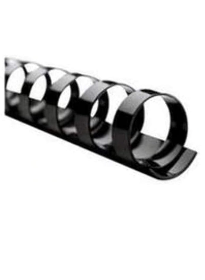 SUPER DEAL 100-Piece Plastic Binding Combs 12mm Black  - Image 1