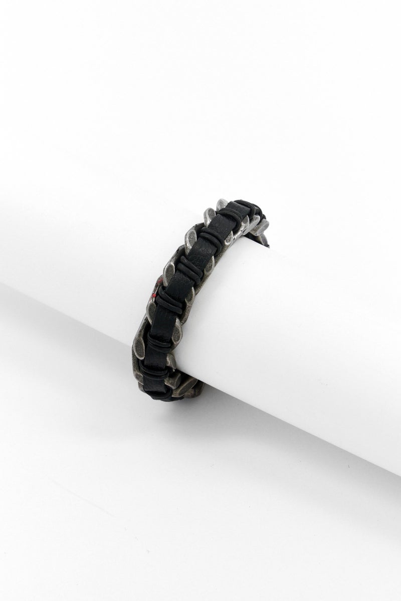 POLICE Men Chain Bracelet, Black  - Image 2