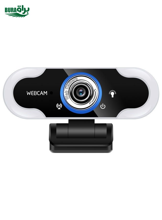 BURAQ C13 1080P High-Definition Touch 3-level Brightness Web Camera Fill Light Camera Live Webcast Webcam with Tripod - Image 2