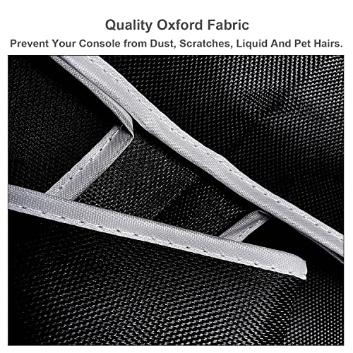 EMiEN Horizontal Dust Cover For PS5 Console. EMiEN Oxford Fabric Anti-Scratch Waterproof Dust Guard With Back Cable Port For SONY Playstation 5 Console Digital & Disk Version - Image 4