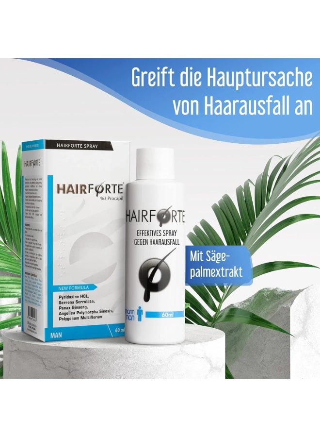 XPECIA Hair Forte Man and Tablet Man Natural Anti-Fall Treatment with Saw Palmetto and Procapil - Image 2