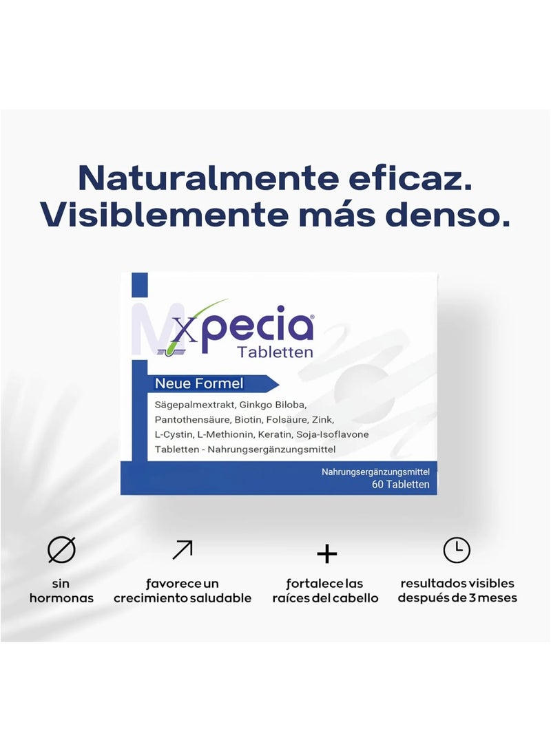 XPECIA Hair Forte Man and Tablet Man Natural Anti-Fall Treatment with Saw Palmetto and Procapil - Image 3