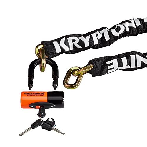 Kryptonite New York 1210 Bike Chain Lock, 3.25 Feet Long Heavy Duty Anti-Theft Sold Secure Gold Bicycle Chain Lock with Evolution Disc Lock and Keys for Ultimate Security E-Bike, Motorcycle, Scooter - Image 3