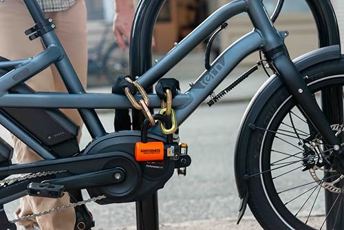 Kryptonite New York 1210 Bike Chain Lock, 3.25 Feet Long Heavy Duty Anti-Theft Sold Secure Gold Bicycle Chain Lock with Evolution Disc Lock and Keys for Ultimate Security E-Bike, Motorcycle, Scooter - Image 5
