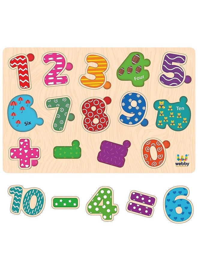 Webby Wooden Educational Colorful Alphabets, Counting Numbers and Shapes Puzzle for Preschool Kids - Set of 3 - Image 5