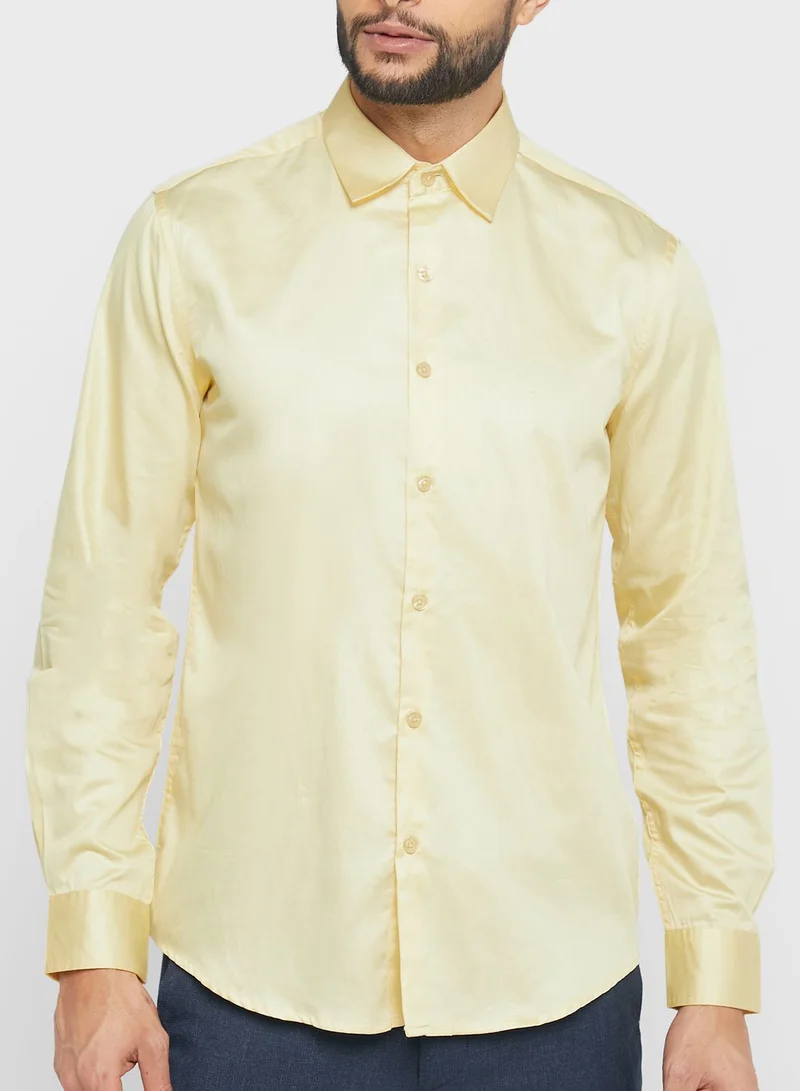 Robert Wood Cotton Satin Shirt