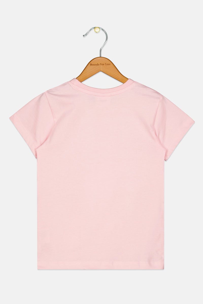 Sanrio Kids Girl Graphic Print Hello Kitty And Friends Short Sleeve Top, Pink - Image 3