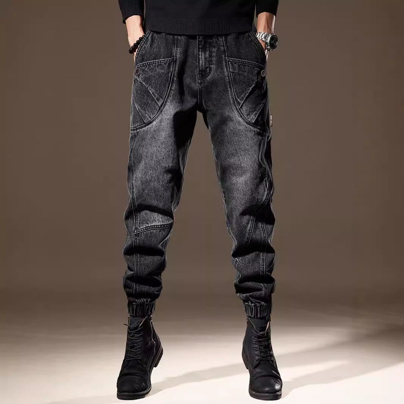 Unisex Classic Denim Jeans Loose Fit Daily Outdoor Wear - Image 3