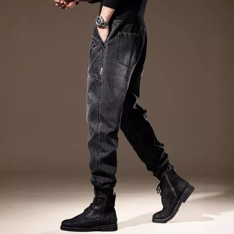 Unisex Classic Denim Jeans Loose Fit Daily Outdoor Wear - Image 4
