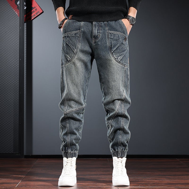 Unisex Classic Denim Jeans Loose Fit Daily Outdoor Wear - Image 1