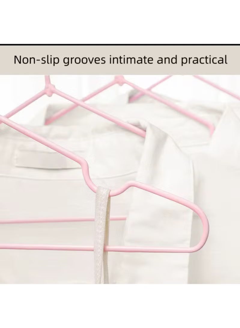 شماعة ستانلس ستيل مغطاة بالسليكون 10 قطع - Image 3