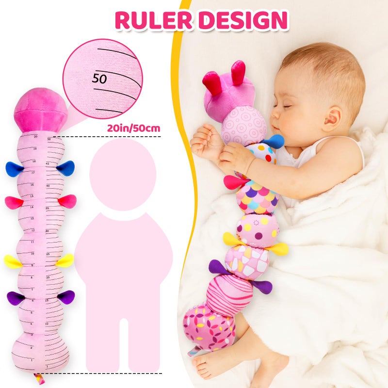 KMUYSL Baby Toys 0-6 6-12 Months, Sensory Music Animal Stuffed Toy for 0 1 2 3 4 5 6+ Months, Plush Toy with Crinkle and Rattles for Infant Newborn, Tummy Time Toys Gifts for 0-3-6-12 Month - Image 3