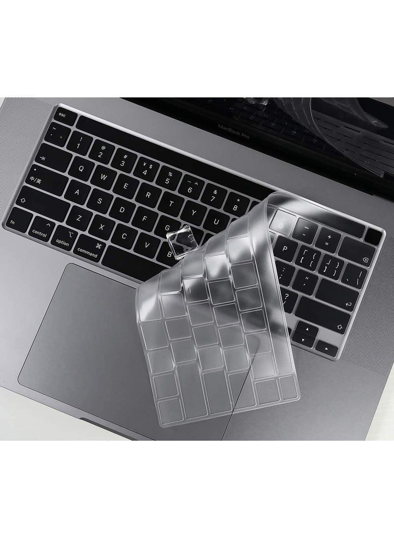 Premium Keyboard Cover for MacBook Pro 13 inch M2 2023 2022, 2021 2020 M1 A2338 A2289 A2251 Ultra Thin US Keyboard Protector for MacBook Pro 13 with Touch Bar,Clear - Image 2