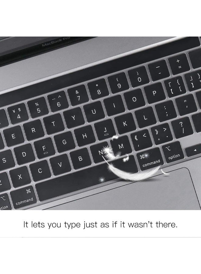 Premium Keyboard Cover for MacBook Pro 13 inch M2 2023 2022, 2021 2020 M1 A2338 A2289 A2251 Ultra Thin US Keyboard Protector for MacBook Pro 13 with Touch Bar,Clear - Image 3