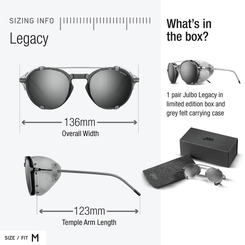 Julbo نظارات شمسية جيلبو ليغاسي للجبال، إطار أسود/أحمر شفاف - عدسة بني REACTIV 2-4 قطبية - Image 4