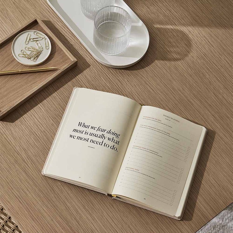 Intelligent Change تغيير ذكي - مخطط الإنتاجية لمدة 3 أشهر، أدوات الإنتاجية لإدارة الوقت والوعي الذاتي، قائمة المهام اليومية، مخطط ربع سنوي غير مؤرخ، بيج (بيج) - Image 4