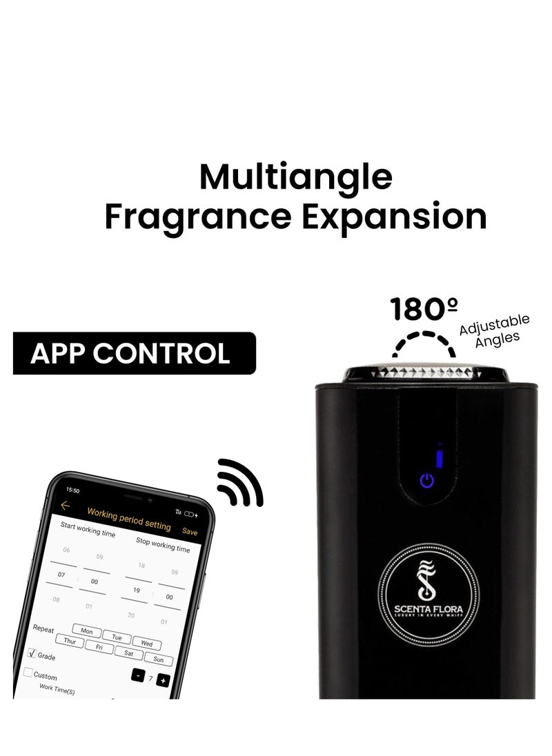 Scenta Flora - Scent Infinito Combo - Premium Infinito Diffuser With 2 X 500 ML Aroma Oils, Powerful Scenting For Lobbies, Gyms, Villas And Halls - Image 1