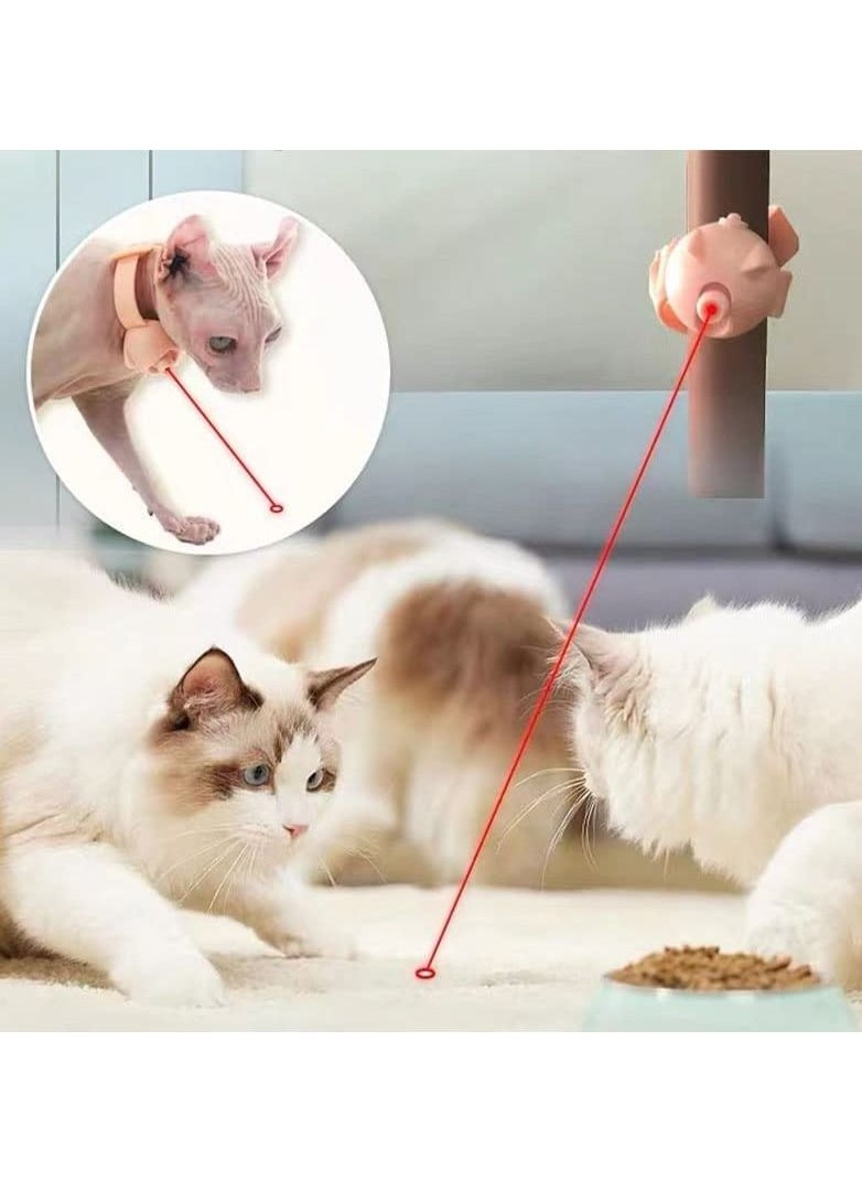 Generic - Wearable Automatic Cat Toys with LED Lights, USB Charging Electronic Training Collars, Amusing Cat Collar, Pet Training Chaser Interactive Toy - Image 1
