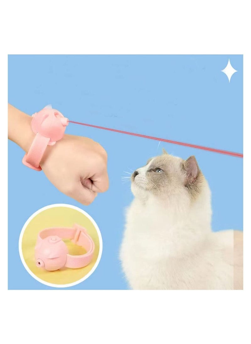 Generic - Wearable Automatic Cat Toys with LED Lights, USB Charging Electronic Training Collars, Amusing Cat Collar, Pet Training Chaser Interactive Toy - Image 1