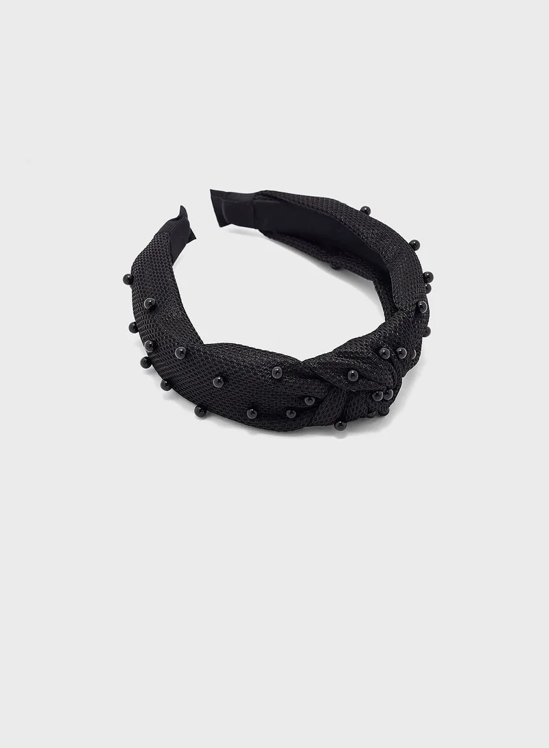 ELLA Pearl Knotted Headband