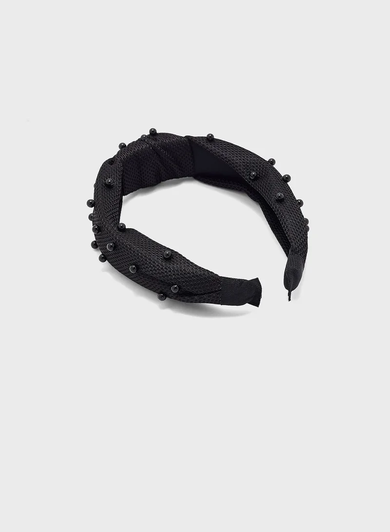 ELLA Pearl Knotted Headband
