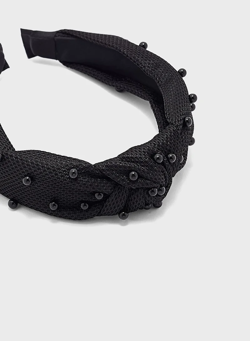 ELLA Pearl Knotted Headband