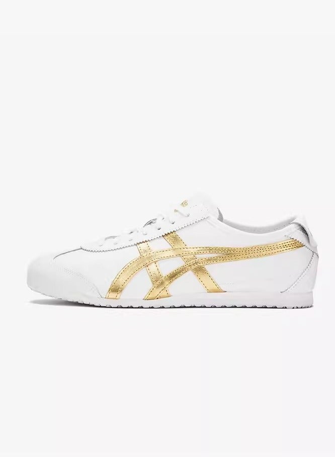 Onitsuka Tiger Mexico 66 Colorblock Sneakers White/Gold - Image 4