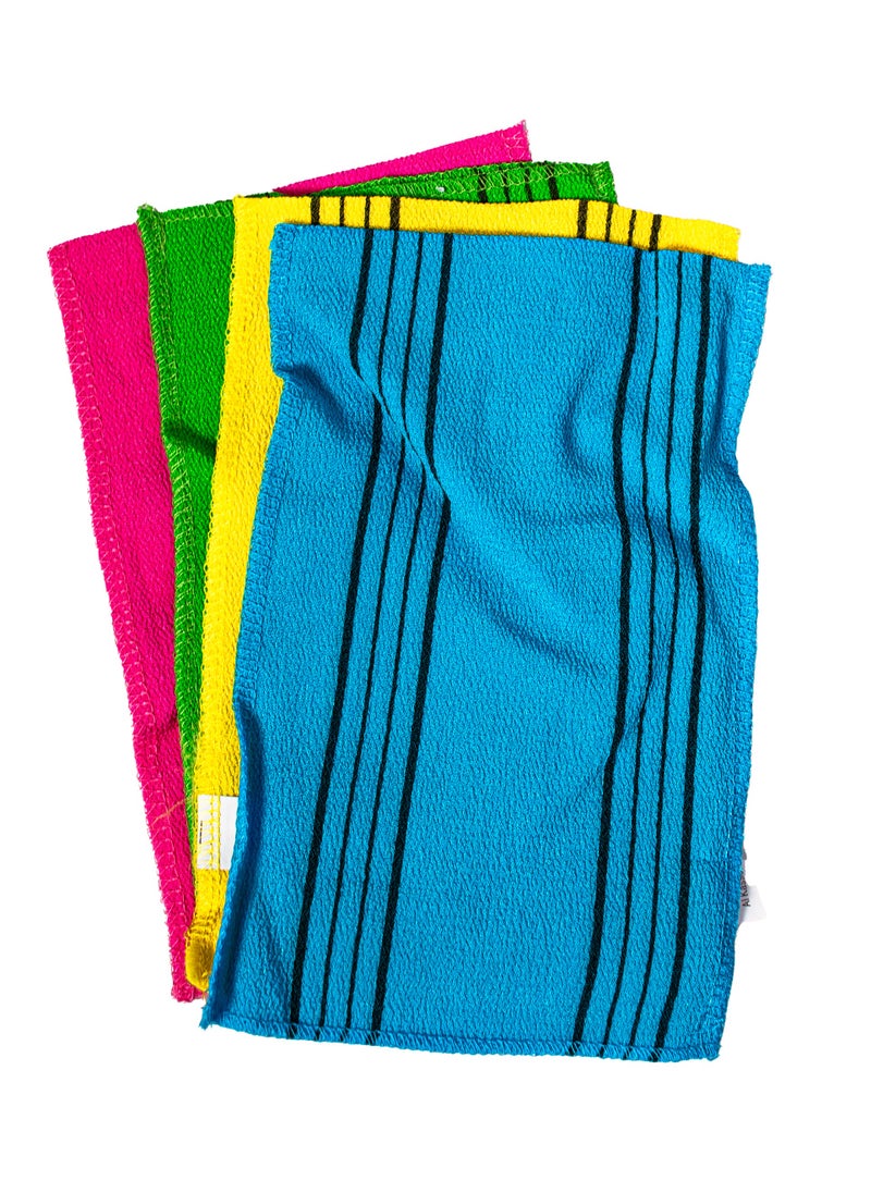 Moroccan MOROCCAN Korean Bath Gloves Double-Sided – 100% Viscose for Deep Exfoliation with Elastic Cuff  - Image 5