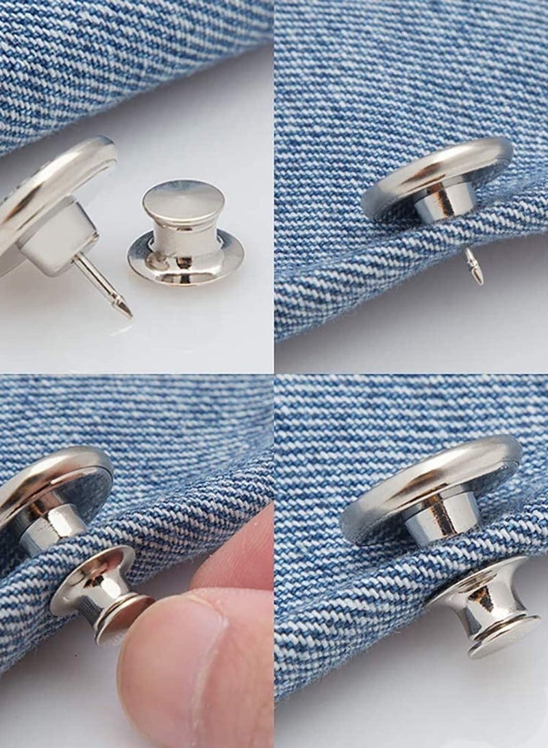 Y&D Perfect Fit Instant Button, Buttons, Jean Replacement Buttons Removable Button No Sew to Extend or Reduce an Inch Any Pants Waist in Seconds, 6PCS  - Image 5