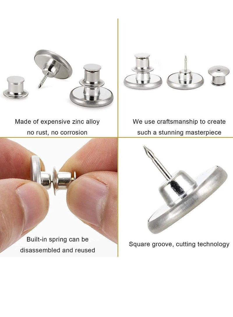 Y&D Perfect Fit Instant Button, Buttons, Jean Replacement Buttons Removable Button No Sew to Extend or Reduce an Inch Any Pants Waist in Seconds, 6PCS  - Image 4