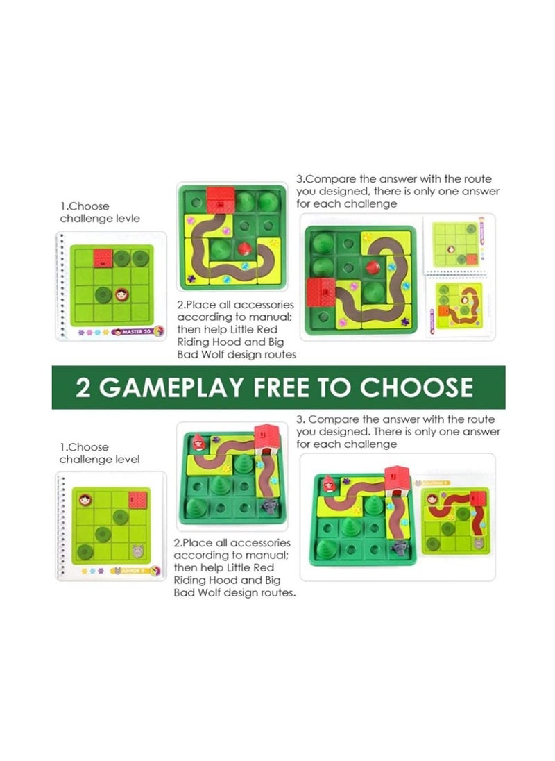XiuWoo - Little girl going home , Parent-Child Puzzle Early, STEM Focused Cognitive Skill-Building Brain Game and Puzzle Game, Early Educational Toy, for Ages 3+ - Image 1