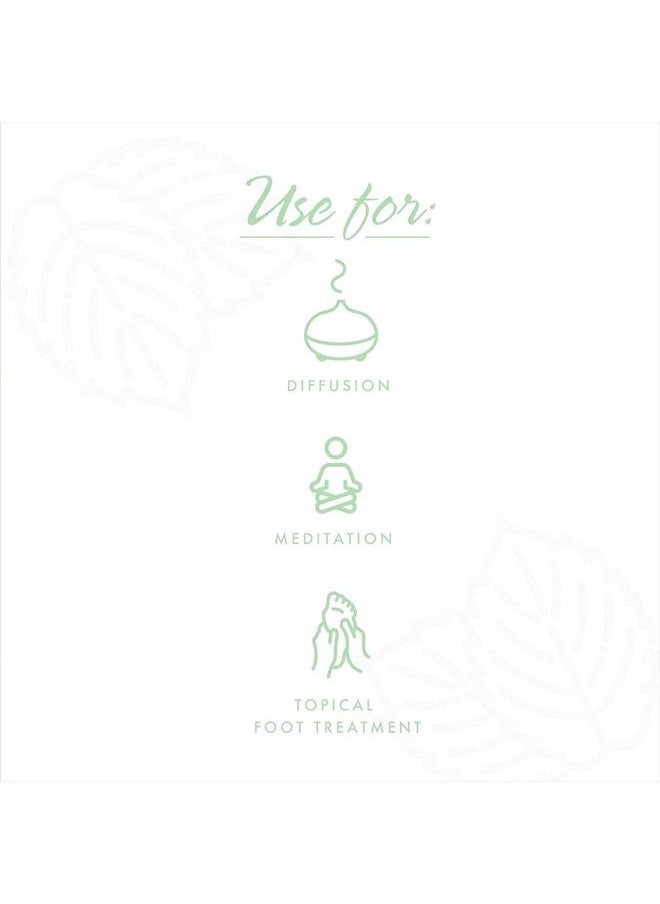 now Essential Oils, Organic Peppermint Oil, Invigorating Aromatherapy Scent, Steam Distilled, 100% Pure, Vegan, Child Resistant Cap, 4-Ounce  - Image 5