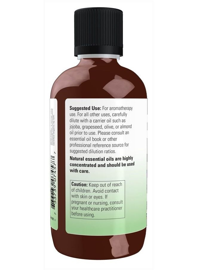 now Essential Oils, Organic Peppermint Oil, Invigorating Aromatherapy Scent, Steam Distilled, 100% Pure, Vegan, Child Resistant Cap, 4-Ounce  - Image 2