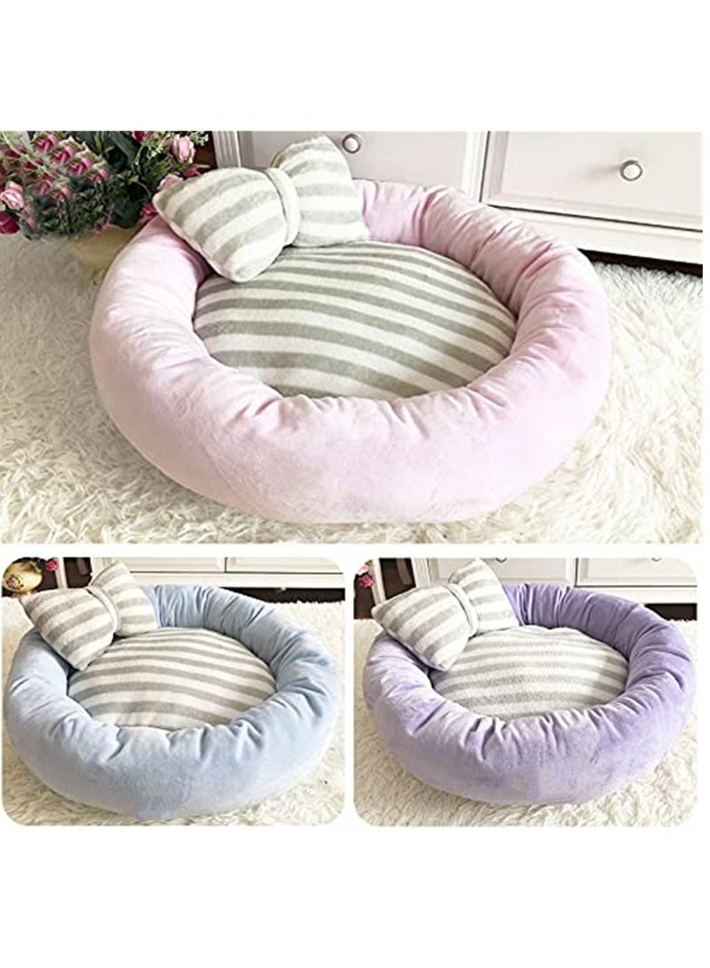 1pcs الحيوانات الأليفة الكلب سرير أربعة مواسم الحيوانات الأليفة الصغيرة والمتوسطة المخملية غير الانزلاق التنفس متين كنل أريكة الملحقات منزل القطة مع وسادة - Image 4