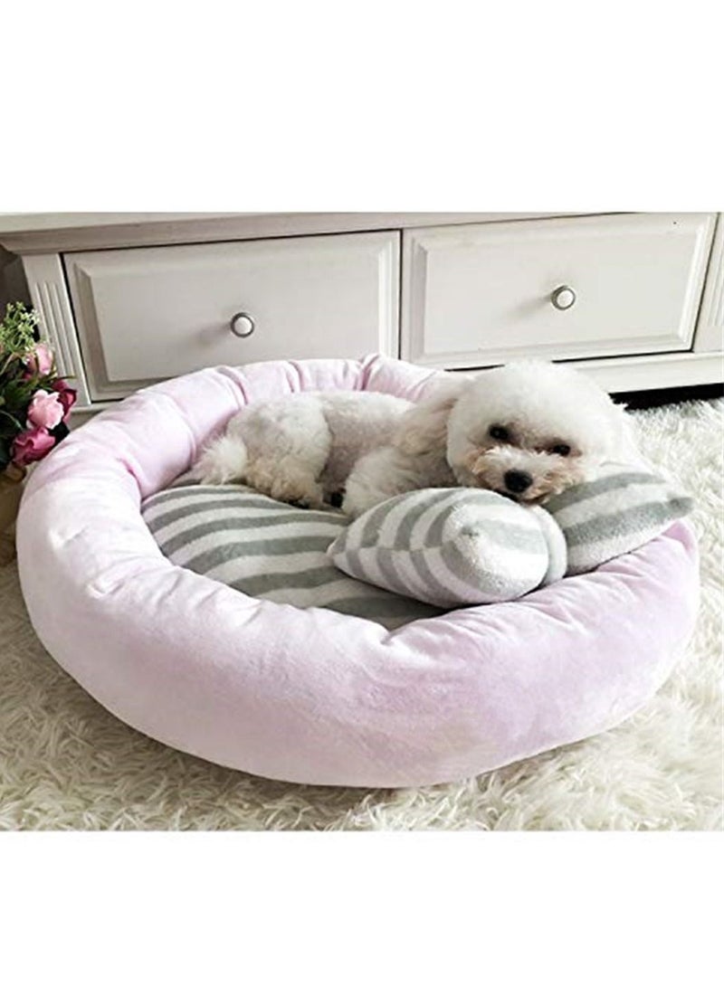 1pcs الحيوانات الأليفة الكلب سرير أربعة مواسم الحيوانات الأليفة الصغيرة والمتوسطة المخملية غير الانزلاق التنفس متين كنل أريكة الملحقات منزل القطة مع وسادة - Image 2