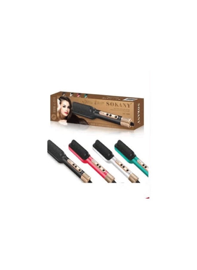 sokany Sk-1008 Hair Straightener Brush Multicolour  - Image 3