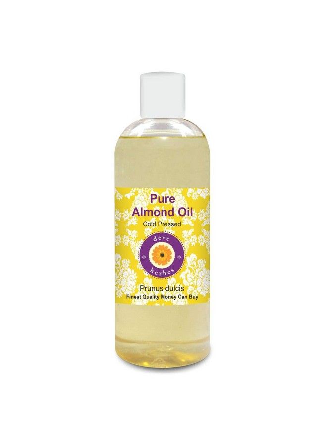 Deve Herbes Pure Almond Oil (Prunus Dulcis) Natural Therapeutic Grade Cold Pressed 200Ml (6.76 Oz) - Image 1