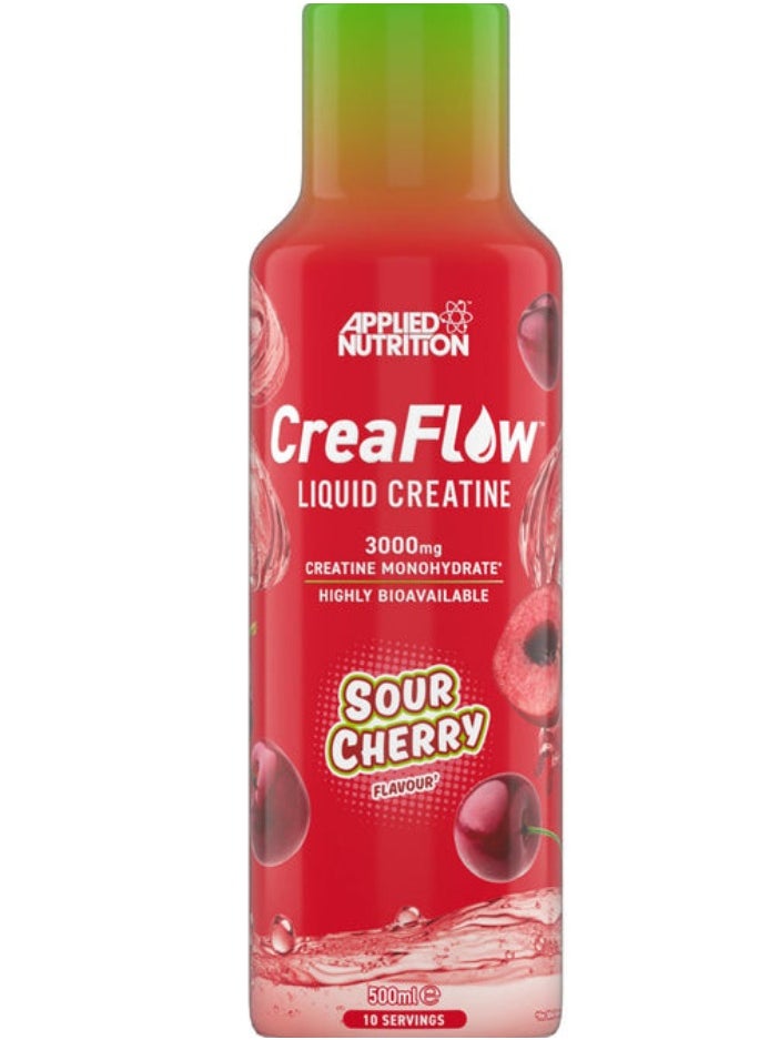 Applied Nutrition Creaflow Liquid Creatine Support Muscle Growth Sour Cherry 500 ML 